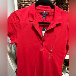 Tommy Hilfiger Red Polo Shirt